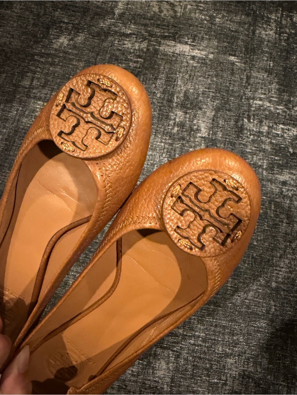 Used Tory Burch Reva Ballet Flats size 5 - Picture 4 of 6